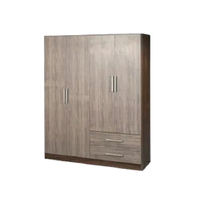 Ropero 4 Puertas 2 Cajones - Pinot/Nogal