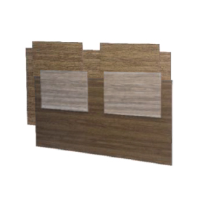 Respaldo de Sommier 2 Plazas - Nogal/Nogal